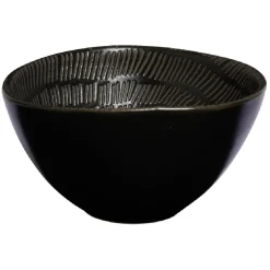Gifi Service apéritif 3 bols en porcelaine et 1 planche en bambou