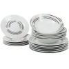 Gifi Service de table assiettes motif lignes Online