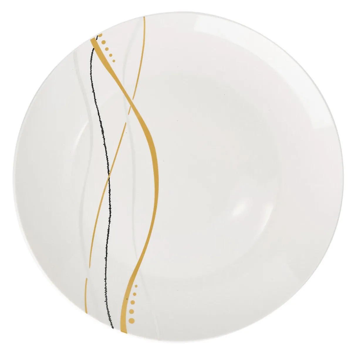 Gifi Service de table motif doré argenté pour 6 personnes Clearance