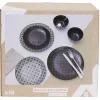 Gifi Service en porcelaine motif noir et blanc 18 pièces Clearance