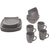 Gifi Service vaisselle 16 pièces gris Outlet