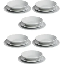 Gifi Service vaisselle 18 pièces céramique gris