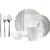 Gifi Service vaisselle en porcelaine 32 pièces