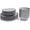 Gifi Service vaisselle gris 18pcs