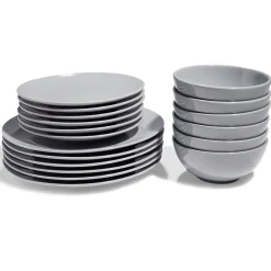 Gifi Service vaisselle gris 18pcs