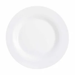 Gifi Service vaisselle Luminarc lot de 12 assiettes plates rondes uni blanc