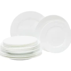 Gifi Service vaisselle Luminarc verre blanc 18 pièces