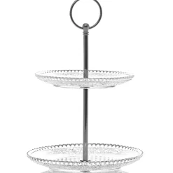 Gifi Serviteur 2 niveaux verre Outlet