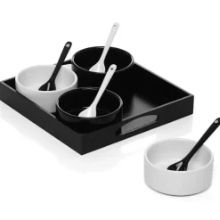 Gifi Set apéritif noir et blanc Discount