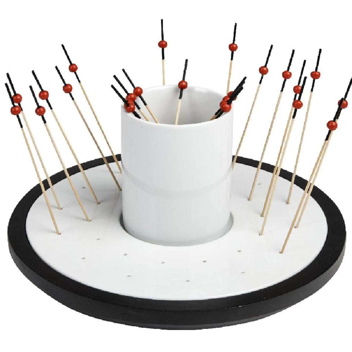 Gifi Set apéritif tournant noir et blanc 24pcs Outlet