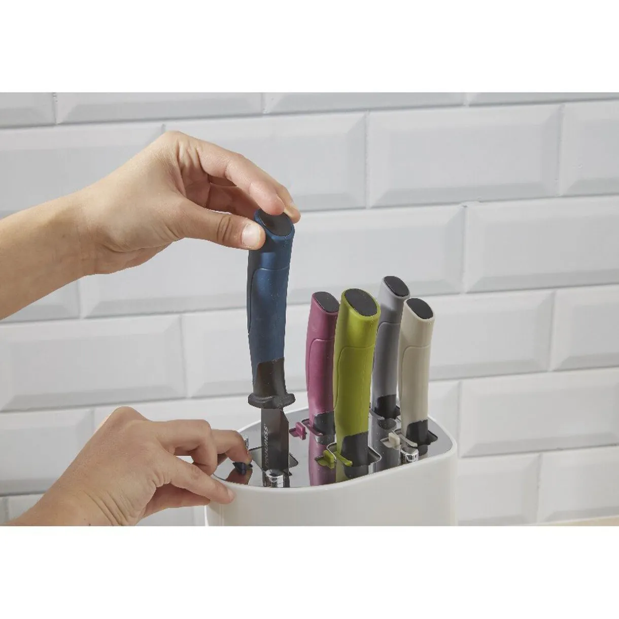 Gifi Set bloc de sécurité avec 5 couteaux de cuisine New
