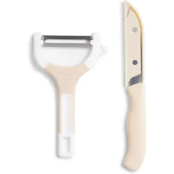 Gifi Set couteau et éplucheur inox et plastique - 3 modèles Clearance