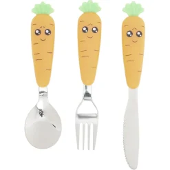 Gifi Set couverts enfant carotte orange