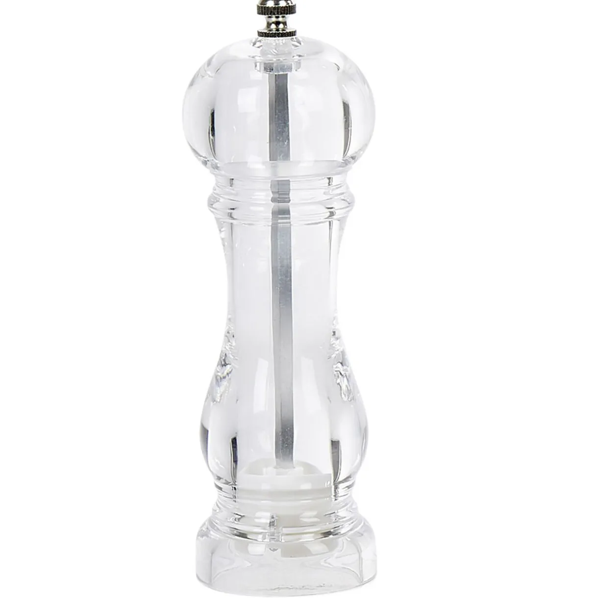 Gifi Set de 2 moulins poivre et sel gris transparent