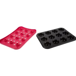 Gifi Set moule à muffins avec fond amovible et plateau Best