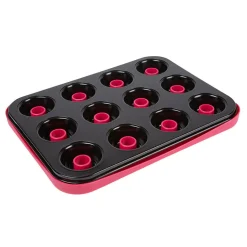 Gifi Set moule à muffins avec fond amovible et plateau Best