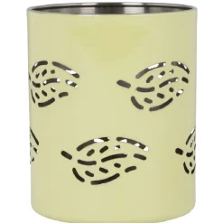 Gifi Set passoire, saladier, porte-ustensiles vert design feuille Discount