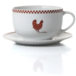 Gifi Set petit déjeuner en porcelaine design poule Outlet
