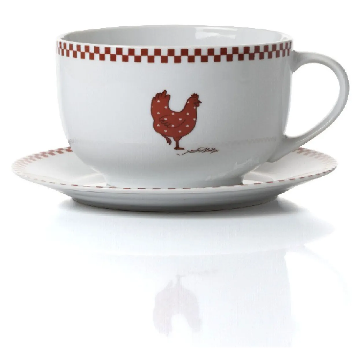 Gifi Set petit déjeuner en porcelaine design poule Outlet