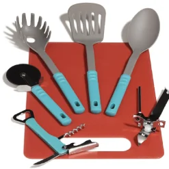 Gifi Set planche à découper avec 6 ustensiles de cuisine Discount