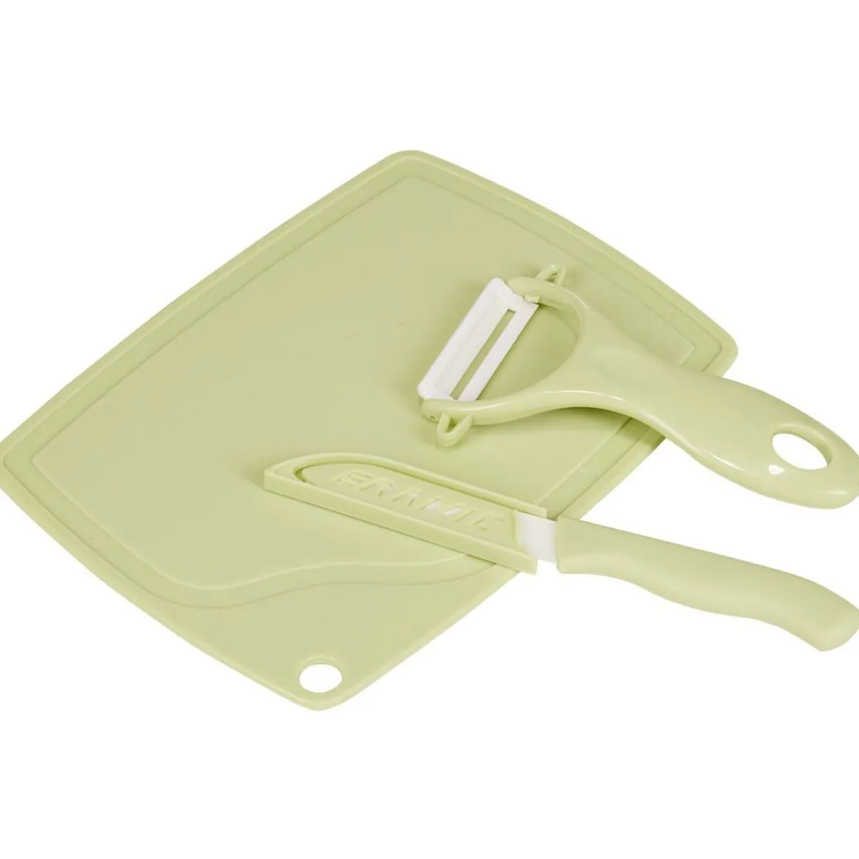 Gifi Set planche éplucheur et couteau céramique Hot
