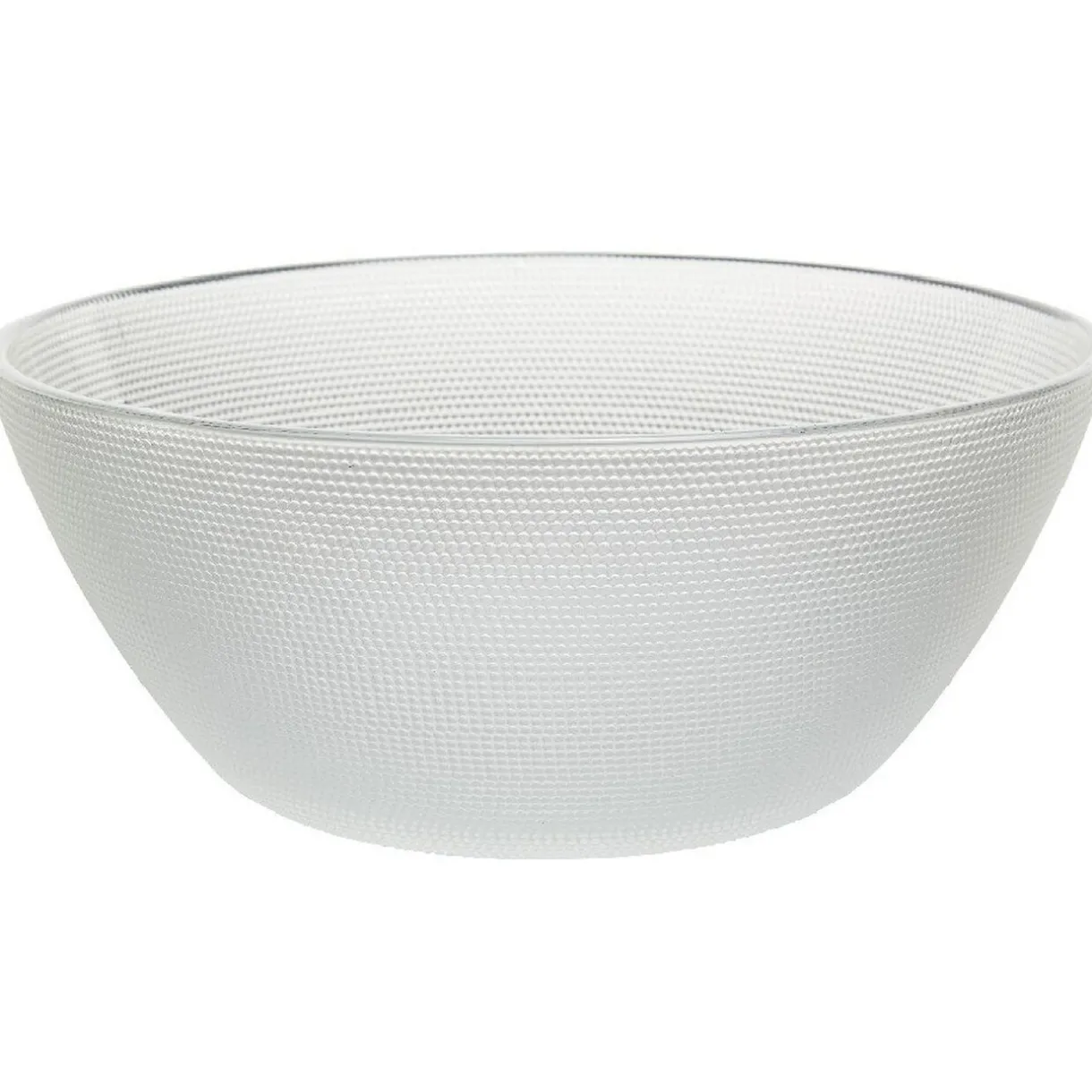 Gifi Set saladier avec coupelles x6 verre transparent martelé Best
