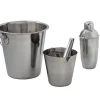 Gifi Set seau à glaces x2 avec shaker et pince inox 4 pièces Best