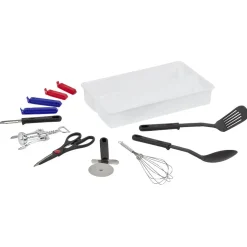 Gifi Set ustensile de cuisine 11 pièces avec bac de rangement Online