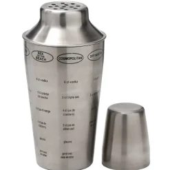 Gifi Shaker cocktail recettes acier gris Online