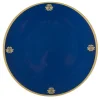 Gifi Sous assiette décoration bleu nuit bordure doré Discount