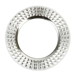 Gifi Sous assiette plastique argent effet diamant New