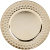 Gifi Sous assiette plastique doré effet diamant Discount
