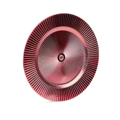Gifi Sous assiette rond strié rouge Ø33cm Hot