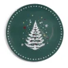 Gifi Sous assiette rond vert motif sapin de Noël Ø33cm Sale