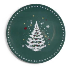 Gifi Sous assiette rond vert motif sapin de Noël Ø33cm Sale