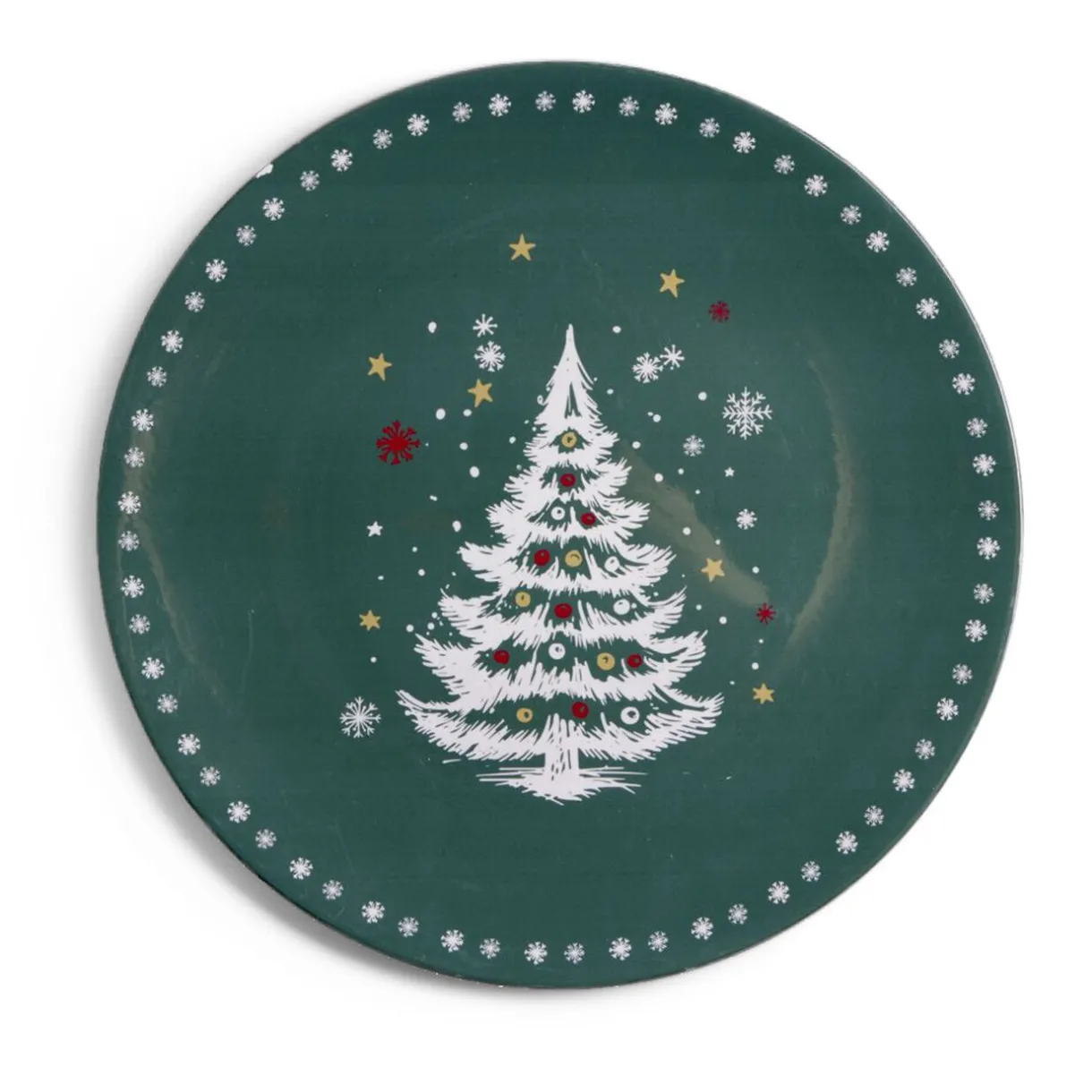Gifi Sous assiette rond vert motif sapin de Noël Ø33cm Sale