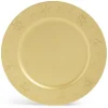 Gifi Sous assiette ronde doré Ø33cm rebord flocon