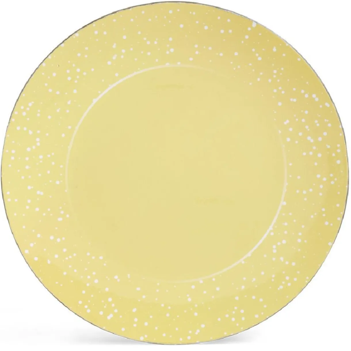 Gifi Sous assiette ronde doré et blanc Ø33cm