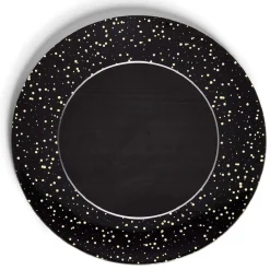 Gifi Sous assiette ronde noir et doré Ø33cm