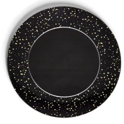 Gifi Sous assiette ronde noir et doré Ø33cm