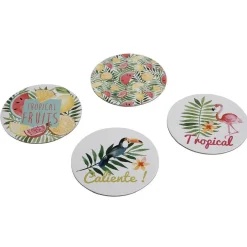 Gifi Sous verre design tropical x6 Discount