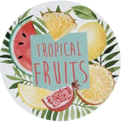 Gifi Sous verre design tropical x6 Discount