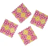 Gifi Sous verre rose jaune Muranu nomad New