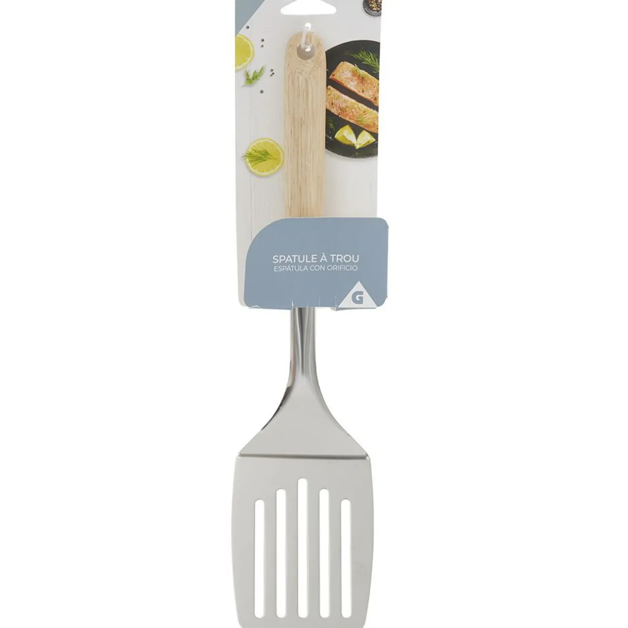 Gifi Spatule ajourée en inox avec manche en bois Sale