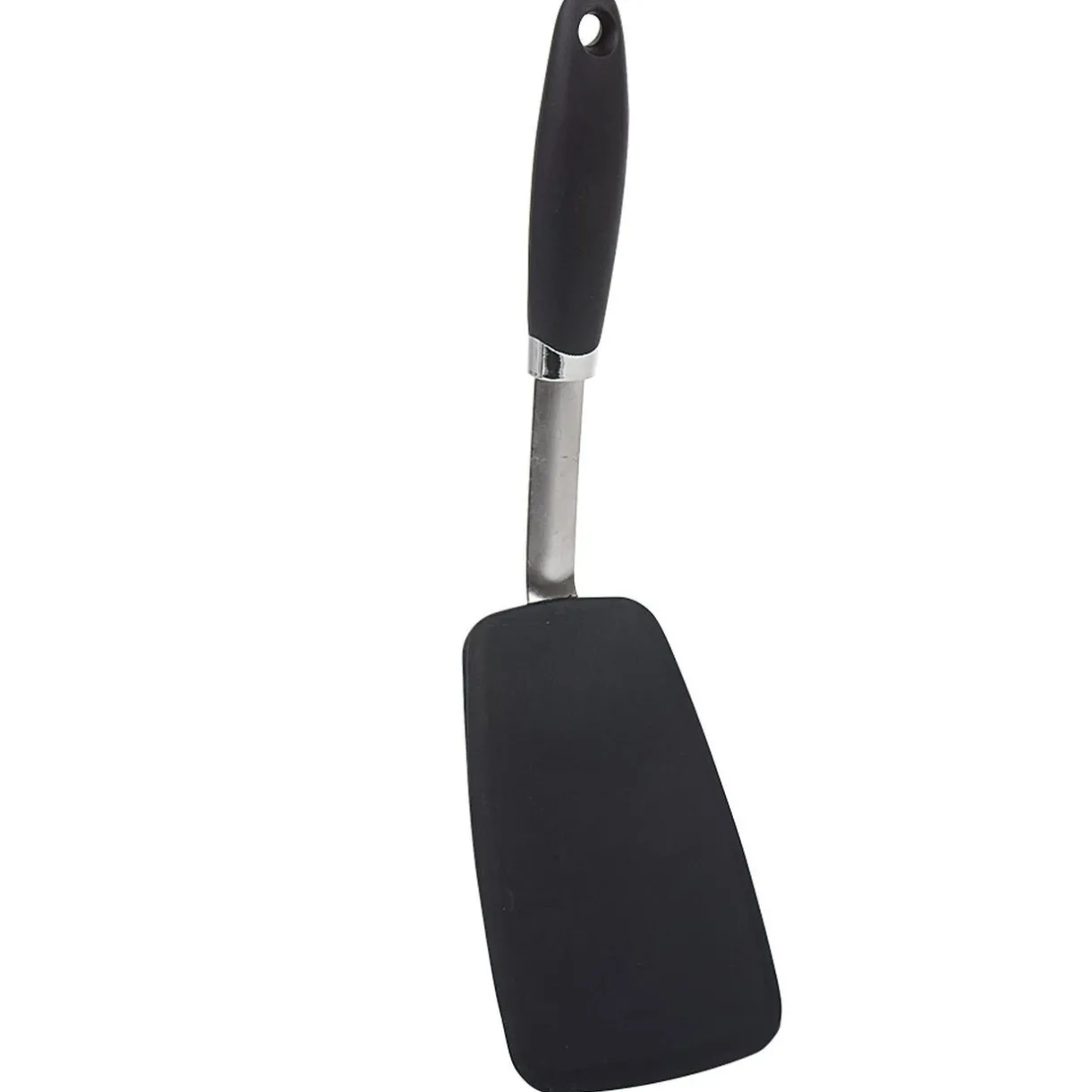 Gifi Spatule de cuisine en inox et silicone noir Clearance