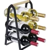 Gifi Support 6 bouteilles bois et métal noir Clearance