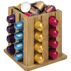 Gifi Support à capsules en bois 16x16x16cm Online