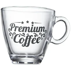 Gifi Support en métal avec 6 tasses expresso en verre