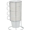Gifi Support tasse avec 4 tasses empilables Best