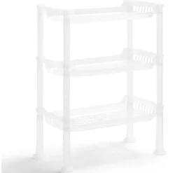 Gifi Étagère à poser 3 niveaux plastique transparent 32,5x18xH.33,5cm Discount